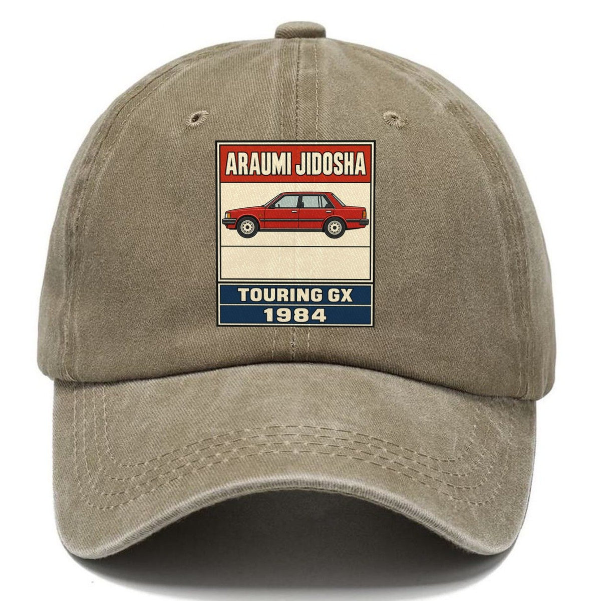 Araumi Touring Showa Speed Plates Classic Cap – Warm Sand