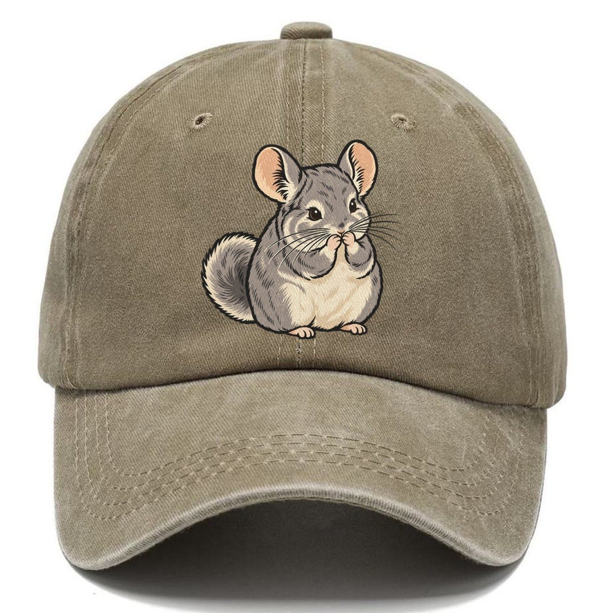 Chinchilla Whisker Wash Small Pet Logos Classic Cap – Warm Sand
