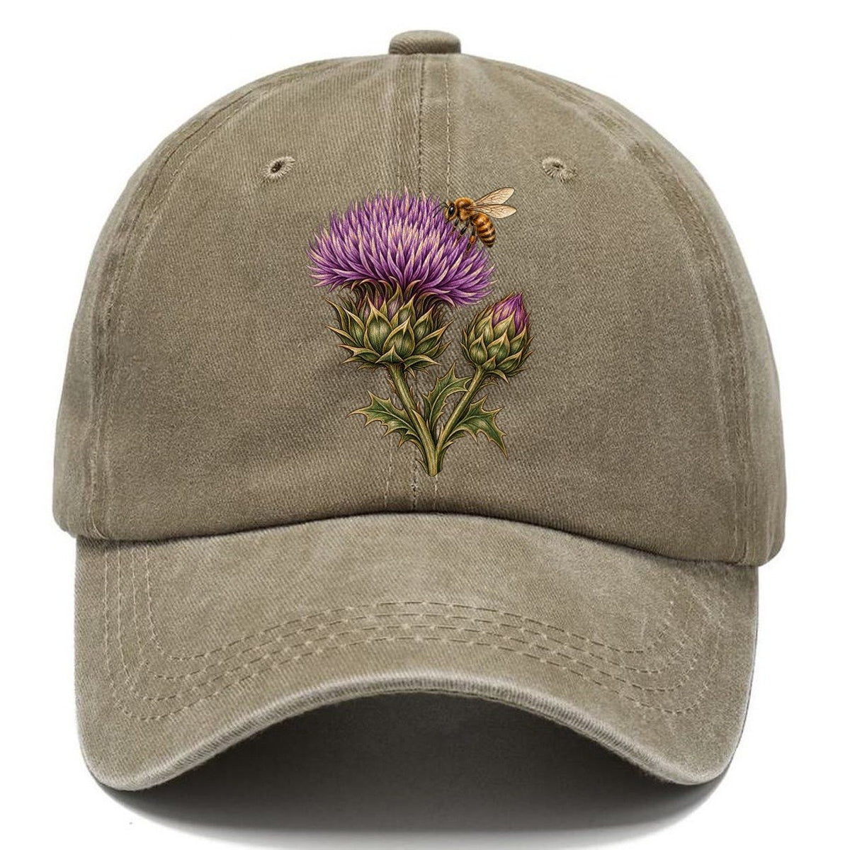 Thistle Bud And Honeybee Pastimes Companions Classic Cap – Warm Sand