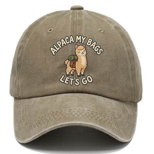 Alpaca Animal Puns Classic Cap – Warm Sand