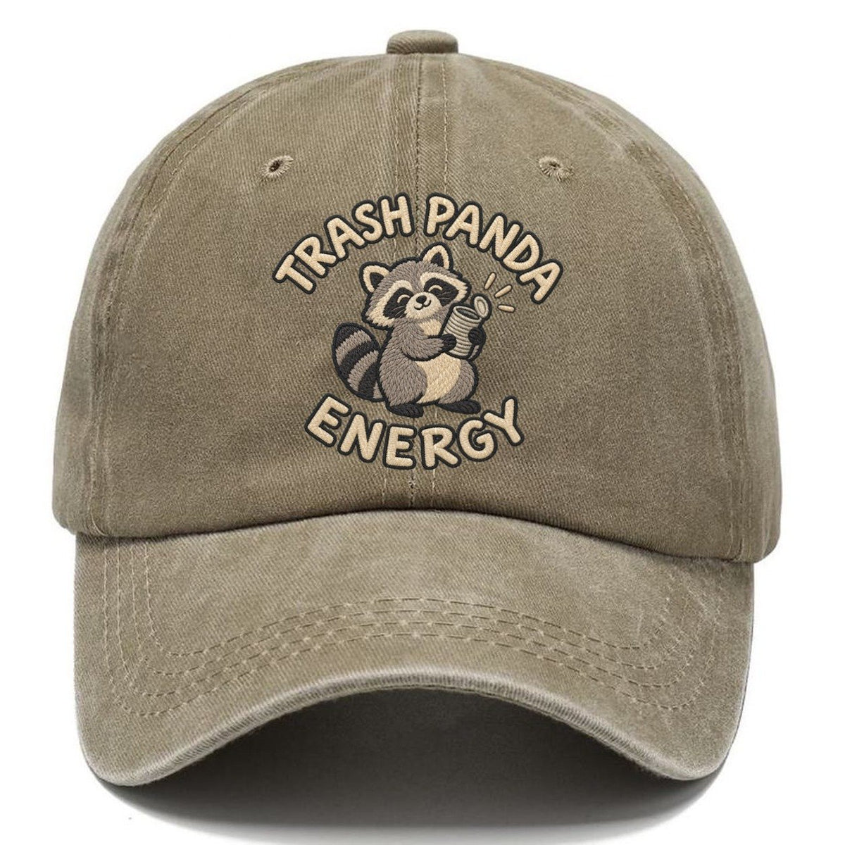 Raccoon Animal Puns Classic Cap – Warm Sand