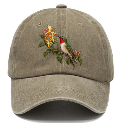 Hummingbird Honeysuckle Reach Character Club Classic Cap – Warm Sand