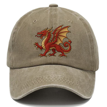 Welsh Dragon Classic Cap – Warm Sand