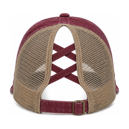 Burgundy-Khaki — back view