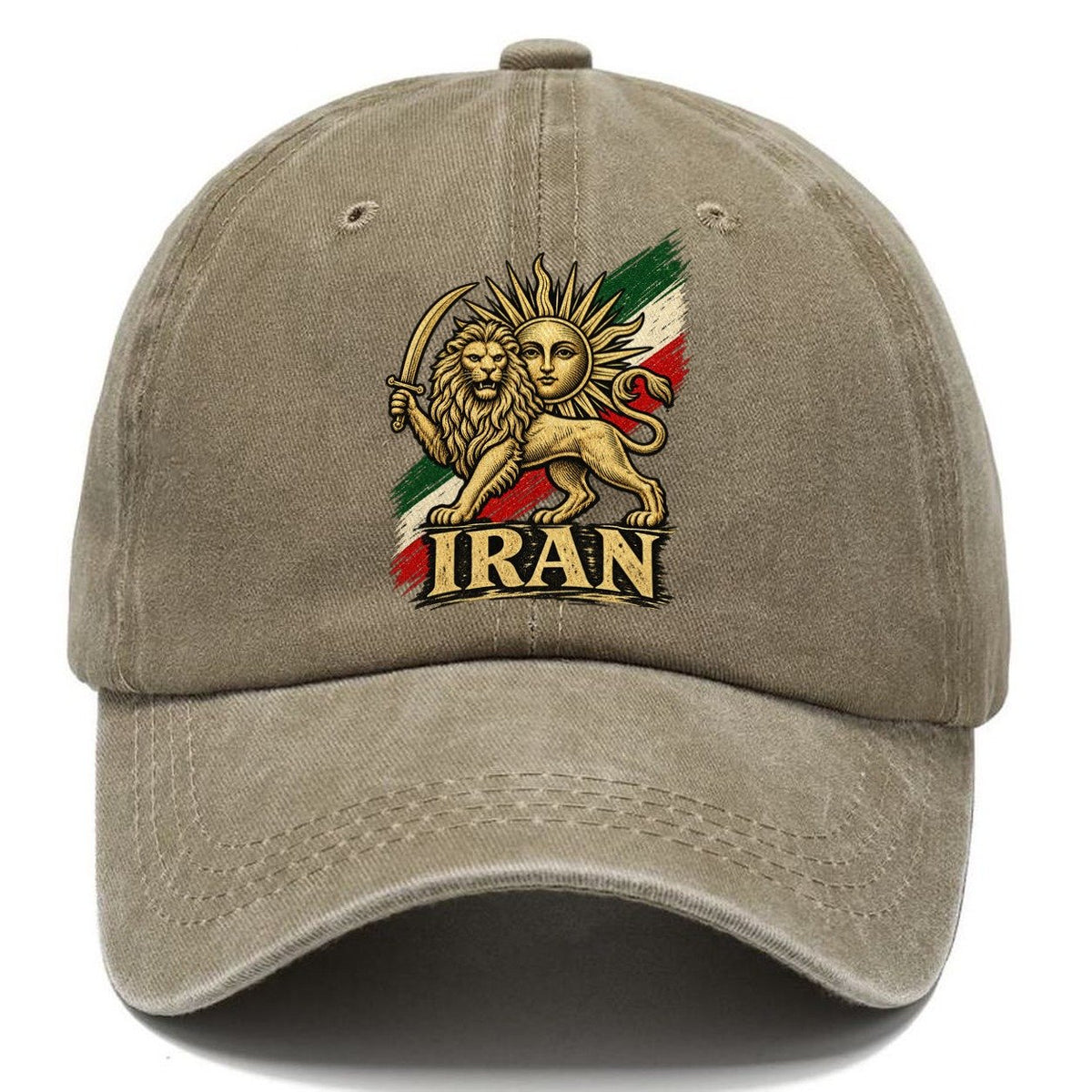 Iran Lion and Sun Classic Cap – Warm Sand