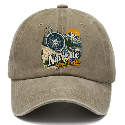 Navigate Your Path Compass Classic Cap – Warm Sand
