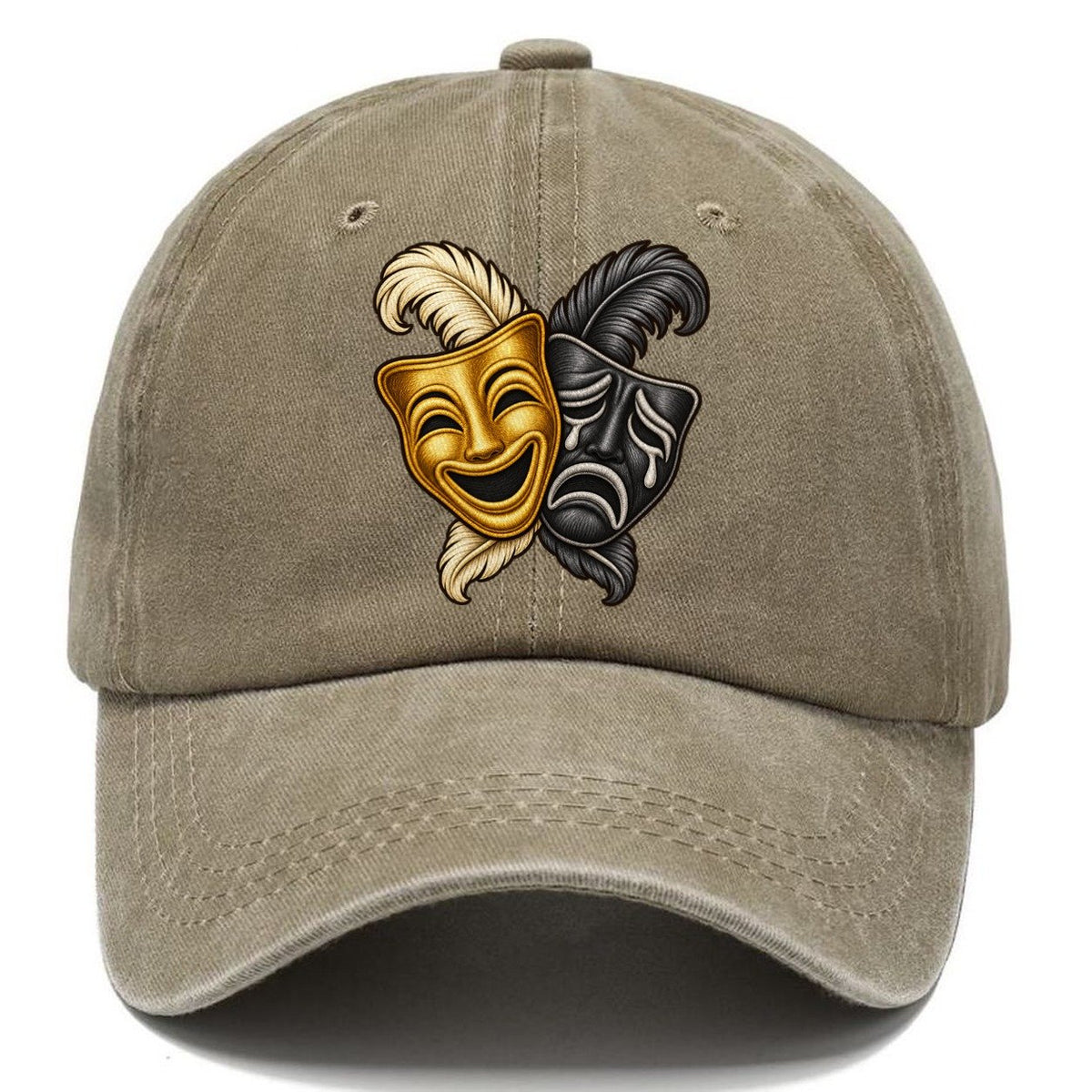 Masks Venetian Plumes Fan Favorites Classic Cap – Warm Sand