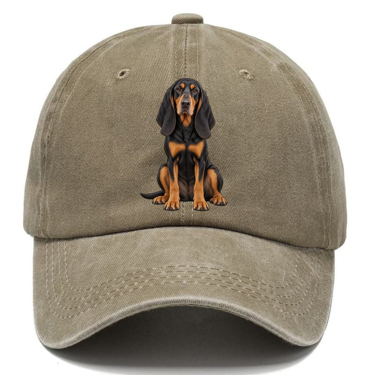 Black And Tan Coonhound Classic Cap – Warm Sand