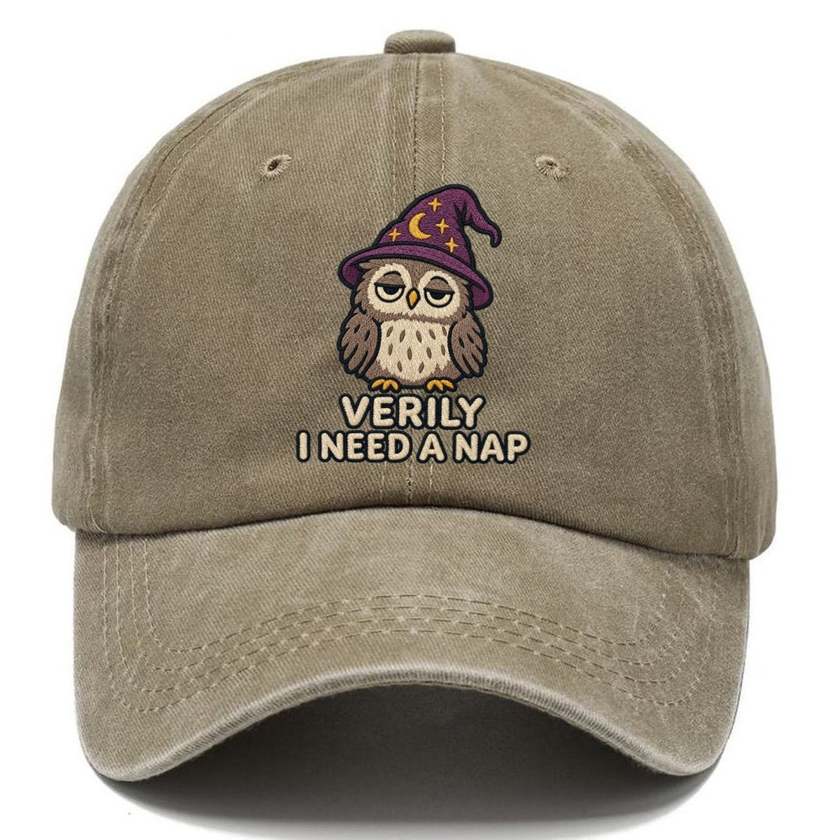 Owl Wizard Weary Court Classic Cap – Warm Sand