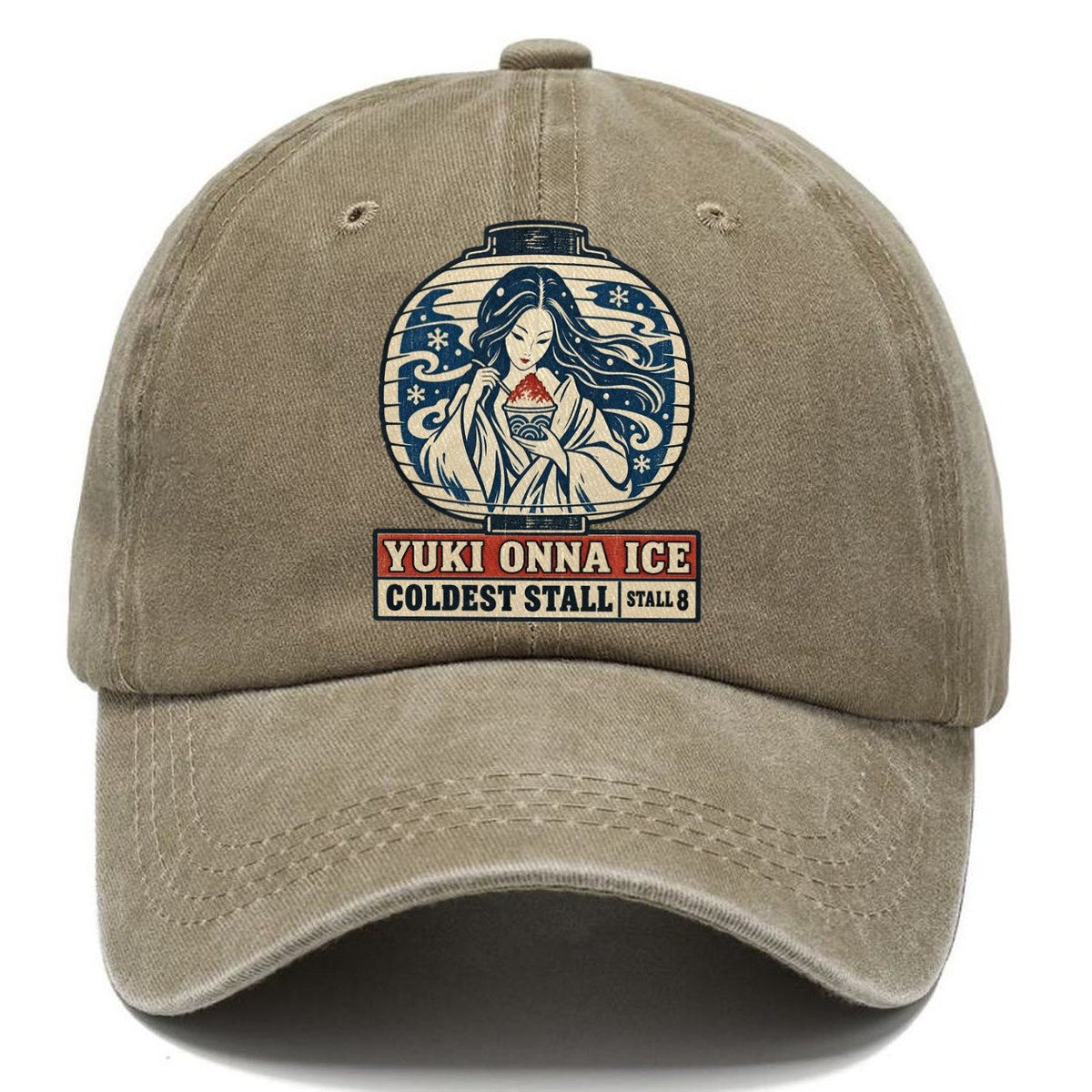 Yuki Onna Ice Yokai Night Market Classic Cap – Warm Sand
