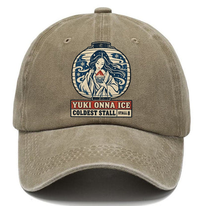 Yuki Onna Ice Yokai Night Market Classic Cap – Warm Sand