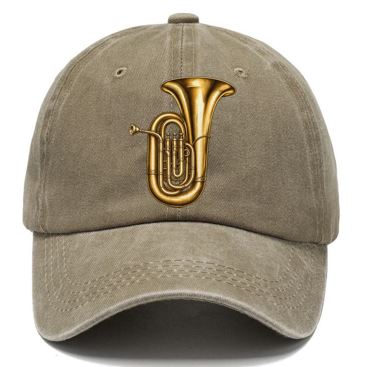Tuba Warm Brass Curl Pastimes Companions Classic Cap – Warm Sand