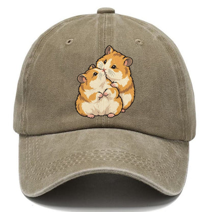 Hamster Nose Touch Small Pet Logos Classic Cap – Warm Sand