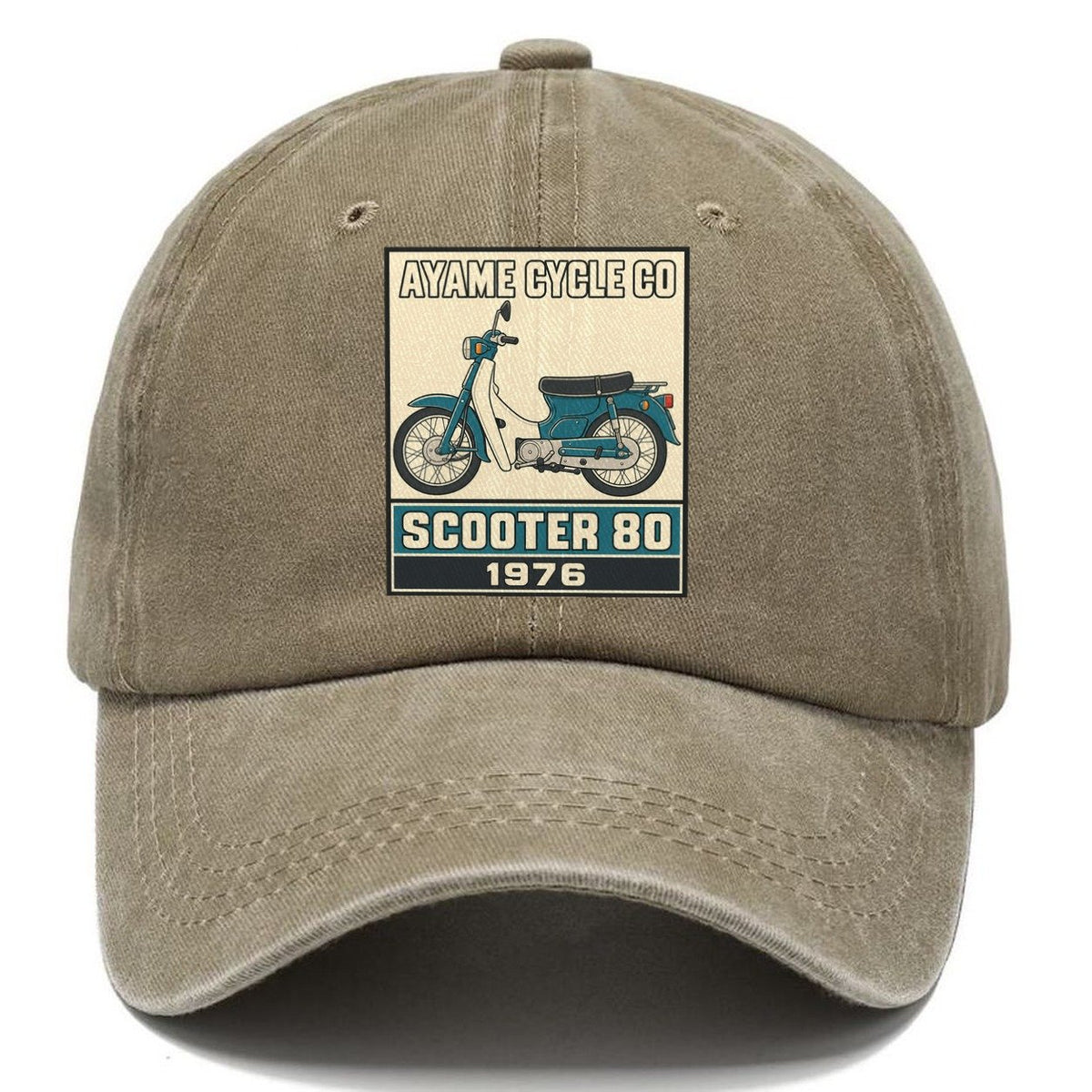 Ayame Scooter 80 Showa Speed Plates Classic Cap – Warm Sand