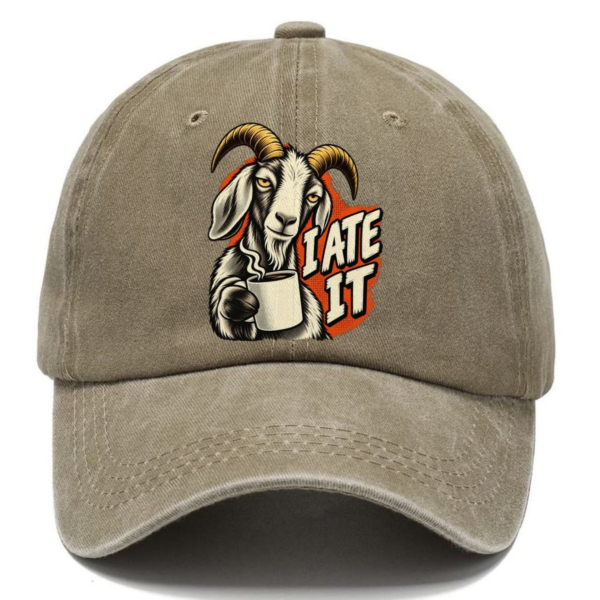 Pop Art Goat Mug Truths Classic Cap – Warm Sand