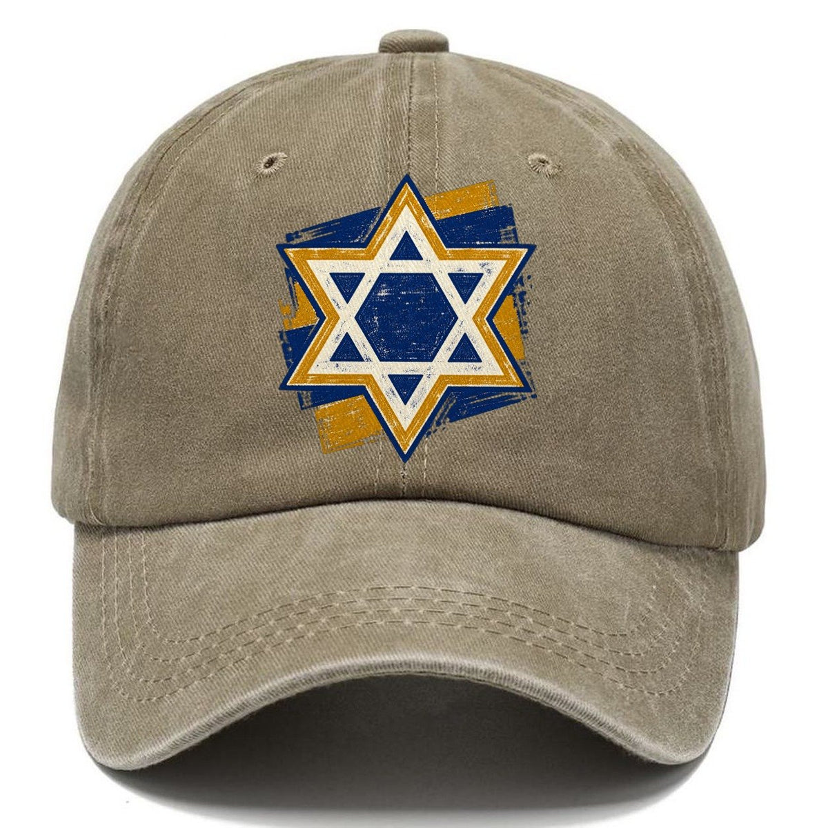 Handcrafted Star of David Classic Cap – Warm Sand