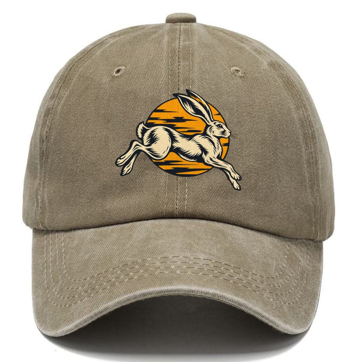 Desert Hare Sunset Shadow Sundown Familiars Classic Cap – Warm Sand
