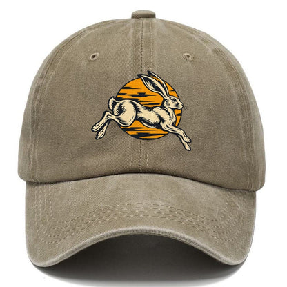 Desert Hare Sunset Shadow Sundown Familiars Classic Cap – Warm Sand