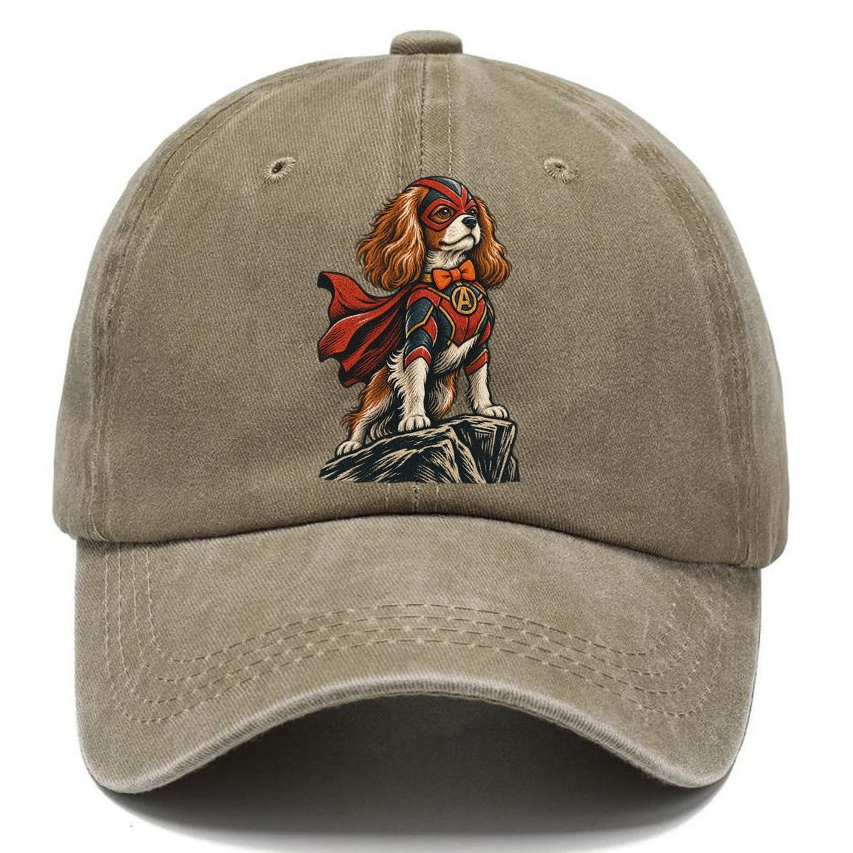 Caped Superhero Spaniel Classic Cap – Warm Sand