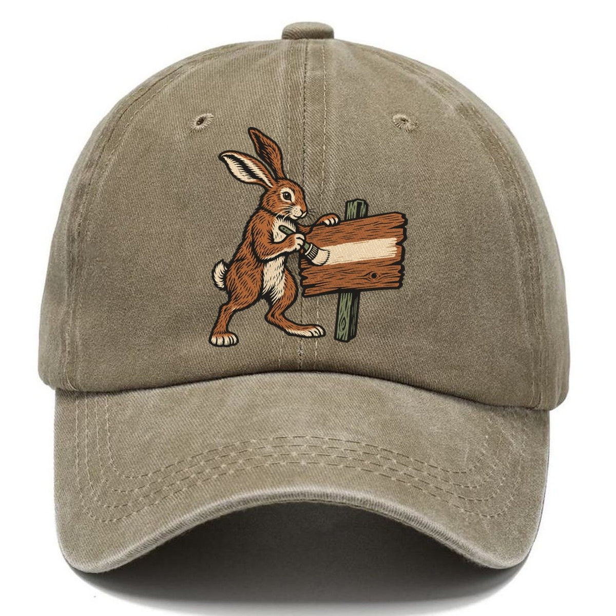 Hare Sign Painter Sundown Familiars Classic Cap – Warm Sand