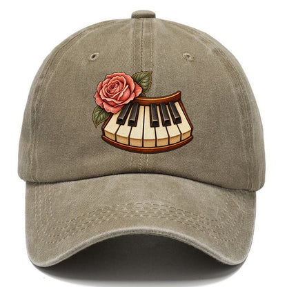 Piano And Garden Rose Character Club Classic Cap – Warm Sand