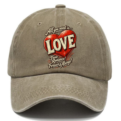 All You Need Is Love Heart Classic Cap – Warm Sand