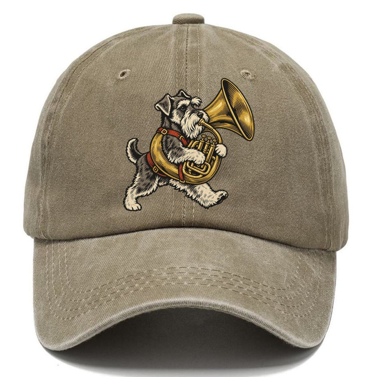 Schnauzer Tuba Carrier Sundown Familiars Classic Cap – Warm Sand
