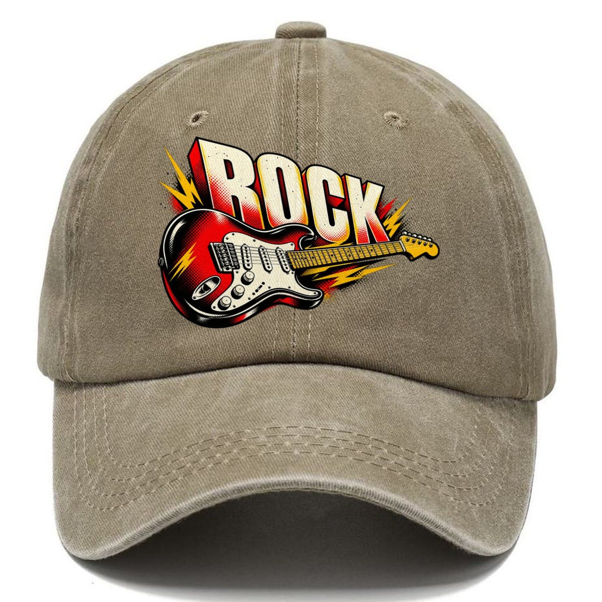 ROCK Electric Guitar Classic Cap – Warm Sand