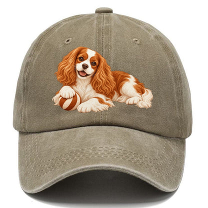 Cavalier King Charles Spaniel Resting Classic Cap – Warm Sand