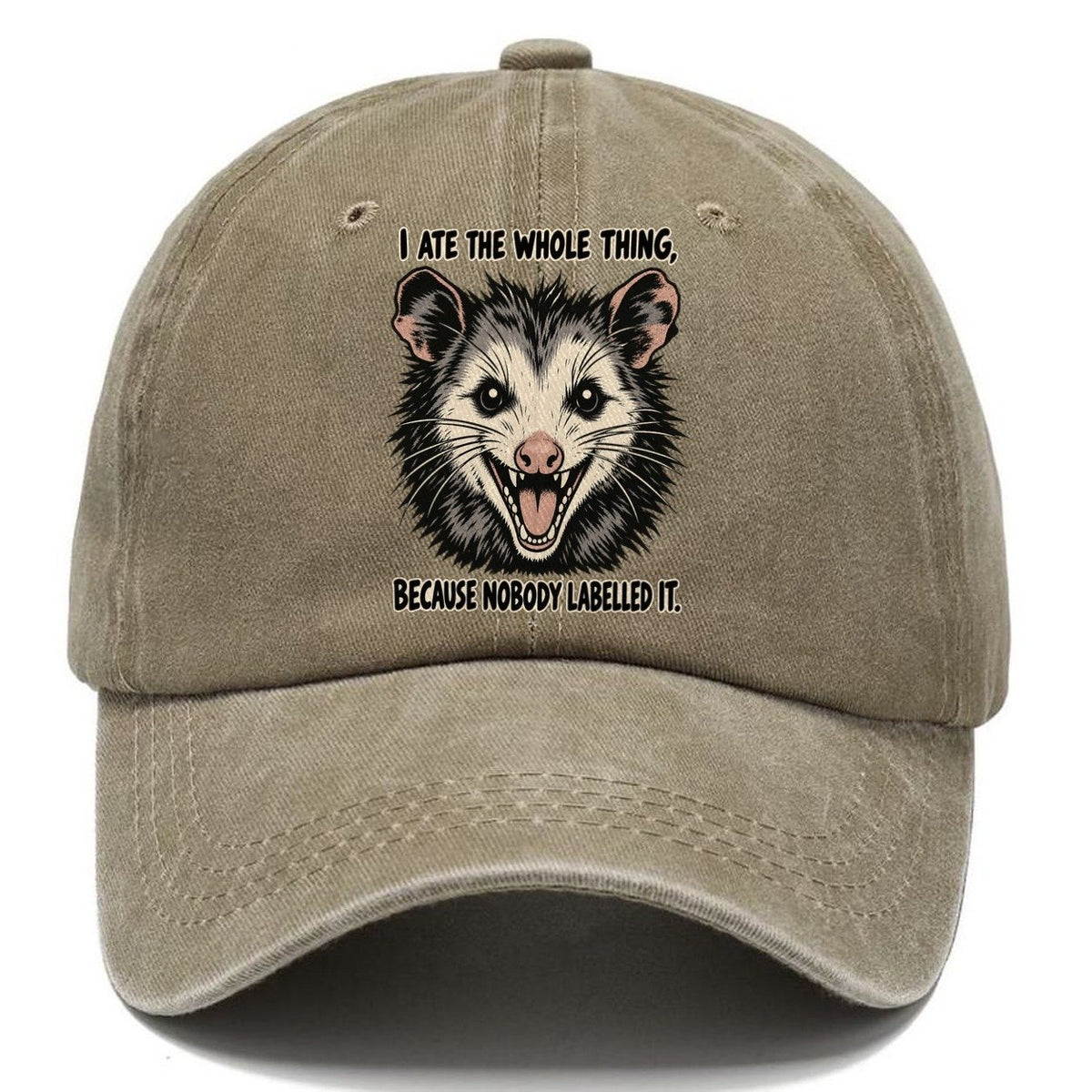 I Ate The Whole Thing Feral Logic Classic Cap – Warm Sand