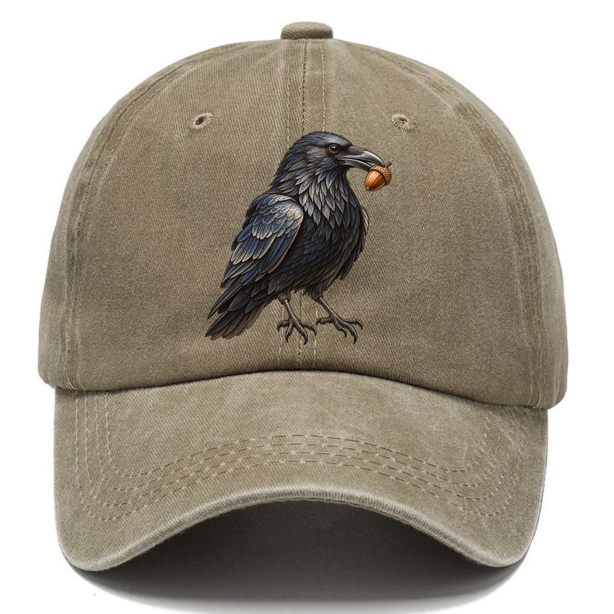 Raven With Acorn Everyday Originals Classic Cap – Warm Sand
