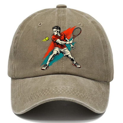 Pop Art Tennis Backhand Classic Cap – Warm Sand