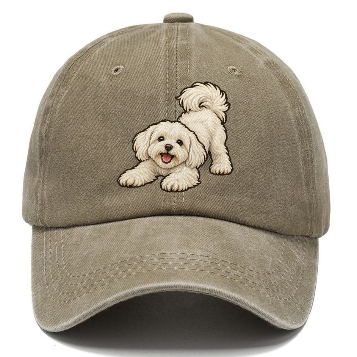 Maltese Play Bow Fan Favorites Classic Cap – Warm Sand