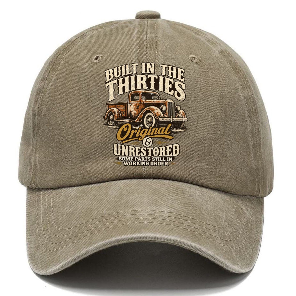 Built in the Thirties Pickup Classic Cap – Warm Sand