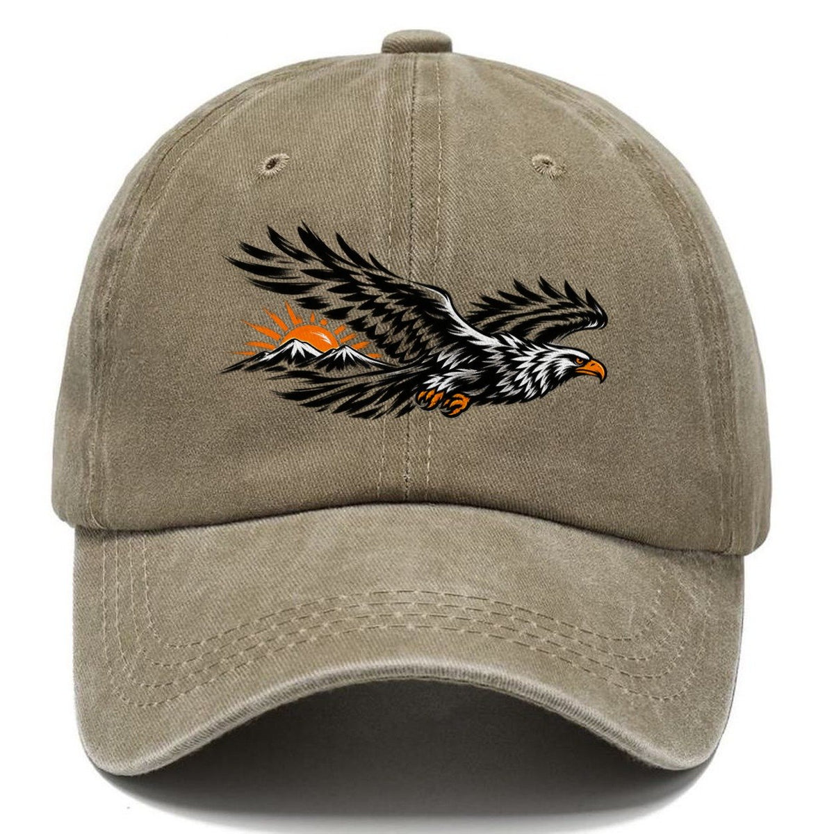 Eagle Mountain Sunburst Classic Cap – Warm Sand