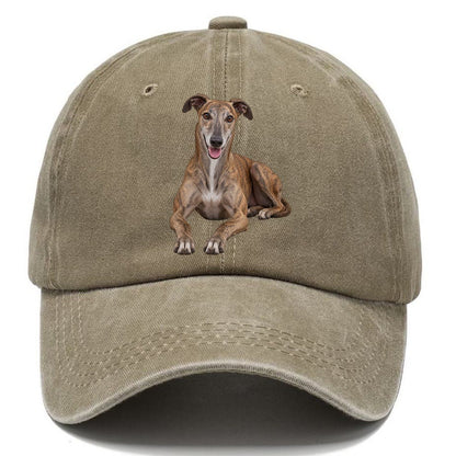Greyhound Lying Down Top Breeds Classic Cap – Warm Sand