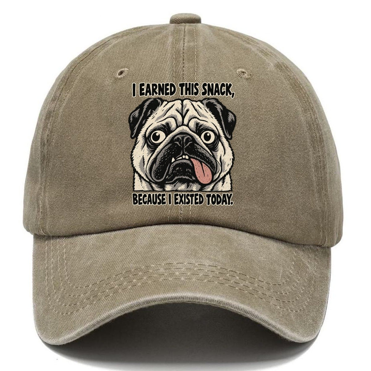 I Earned This Snack Feral Logic Classic Cap – Warm Sand