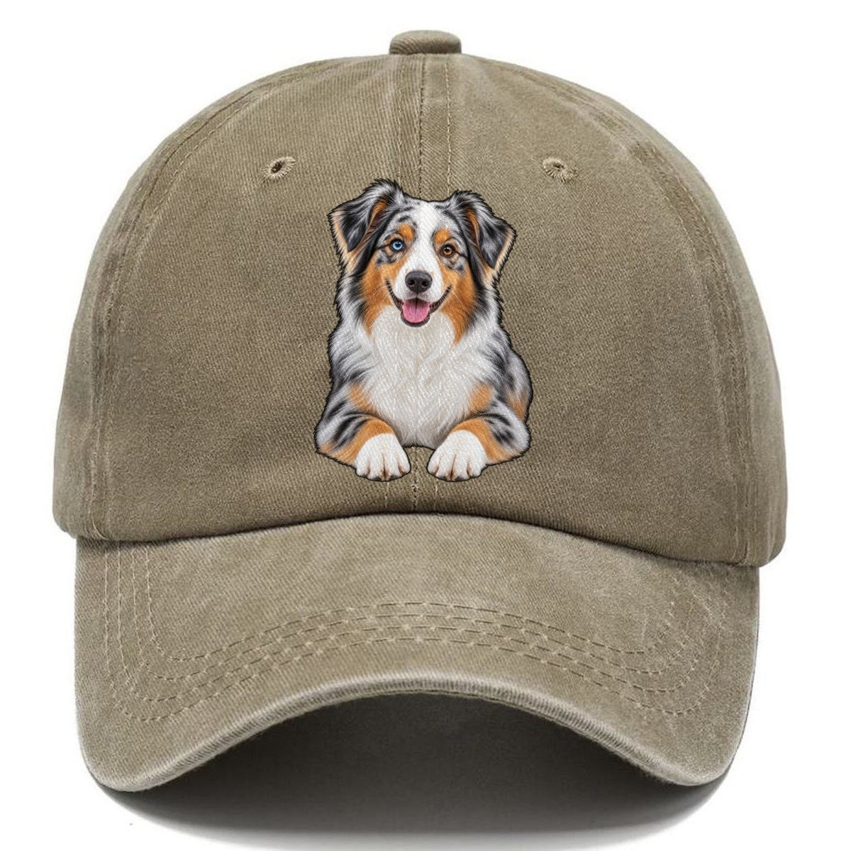 Blue Merle Mini Aussie Classic Cap – Warm Sand