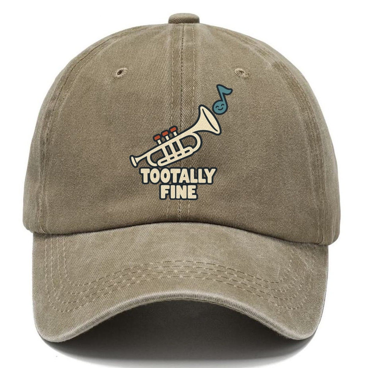 Tootally Fine Familiar Punchlines Classic Cap – Warm Sand