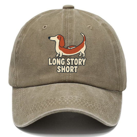 Long Story Short Familiar Punchlines Classic Cap – Warm Sand