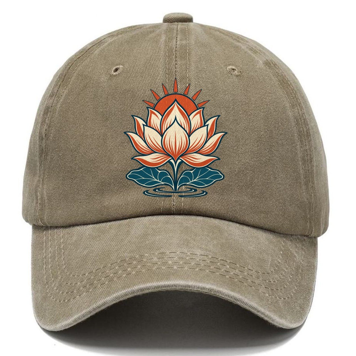 Lotus Dawn Quiet Wards Heritage Classic Cap – Warm Sand