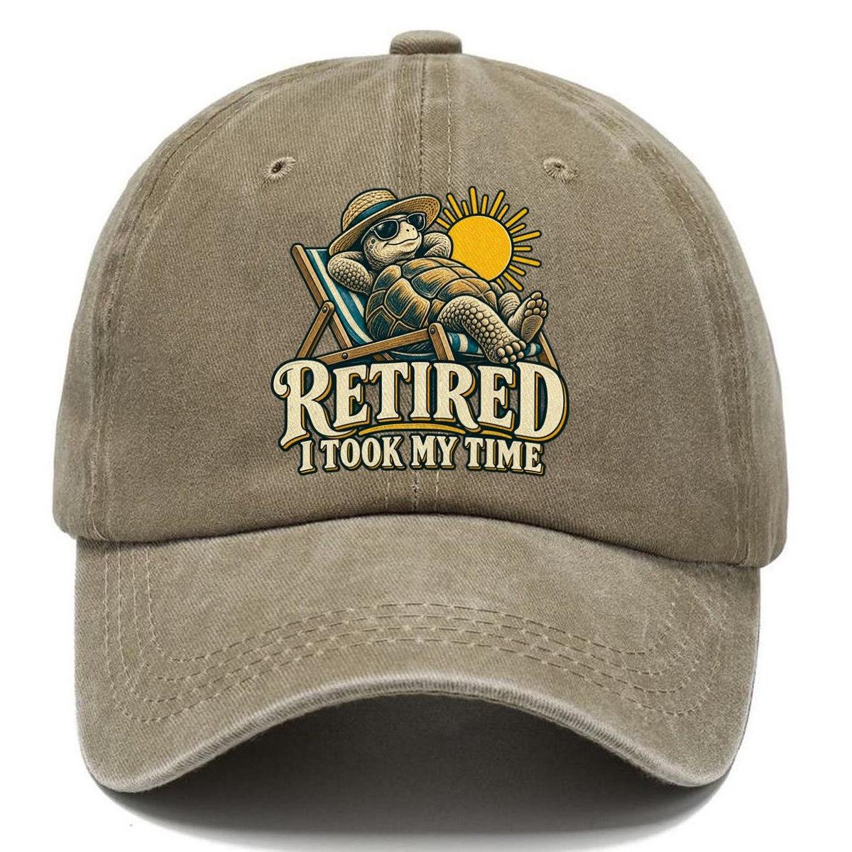 Retired Took My Time Everyday Originals Classic Cap – Warm Sand