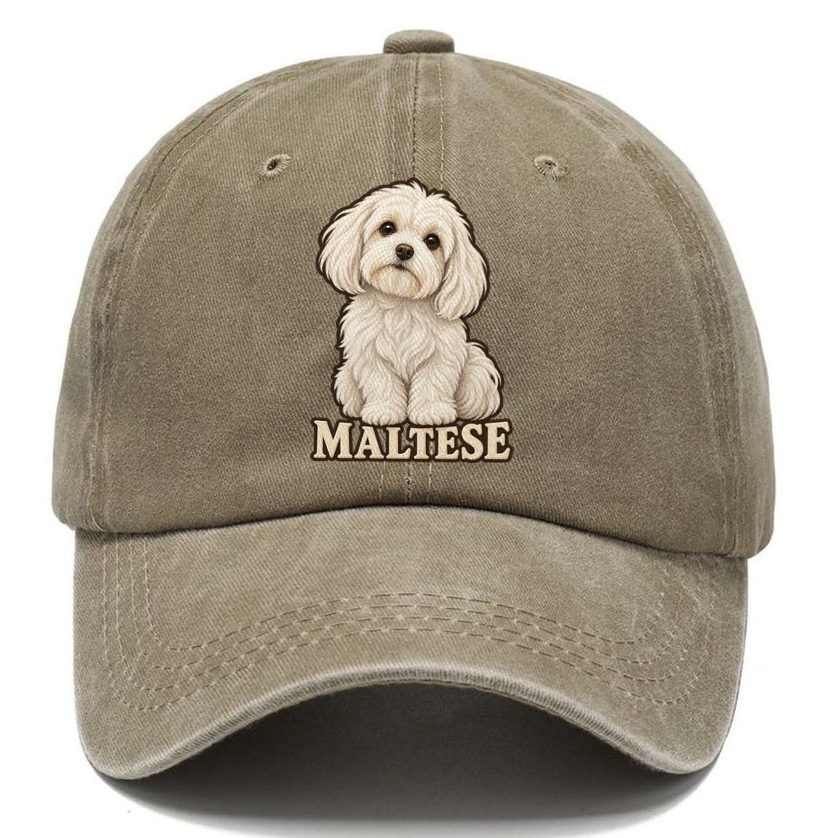 Maltese Name Line Fan Favorites Classic Cap – Warm Sand