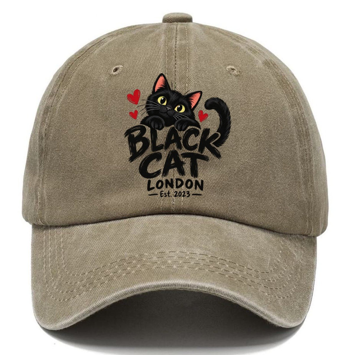 Black Cat London Est. 2023 Classic Cap – Warm Sand