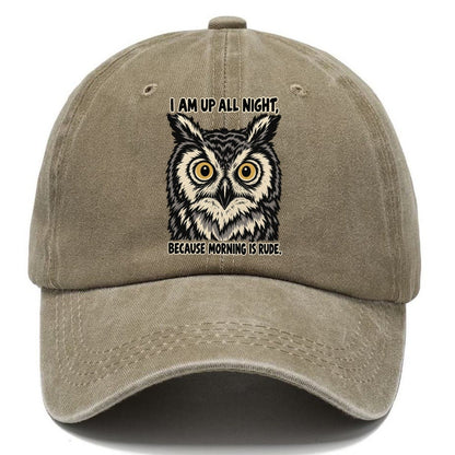 I Am Up All Night Feral Logic Classic Cap – Warm Sand