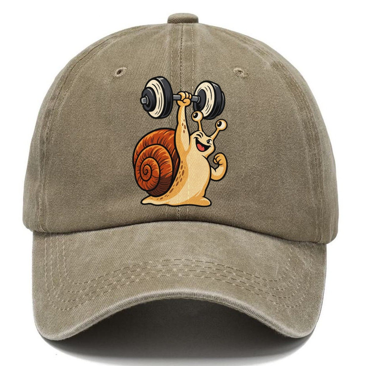 Snail Slow Gains Animal Lifters Classic Cap – Warm Sand