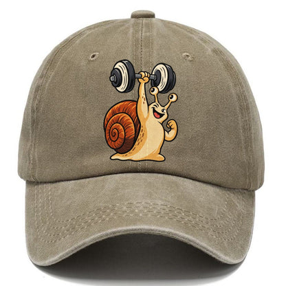 Snail Slow Gains Animal Lifters Classic Cap – Warm Sand