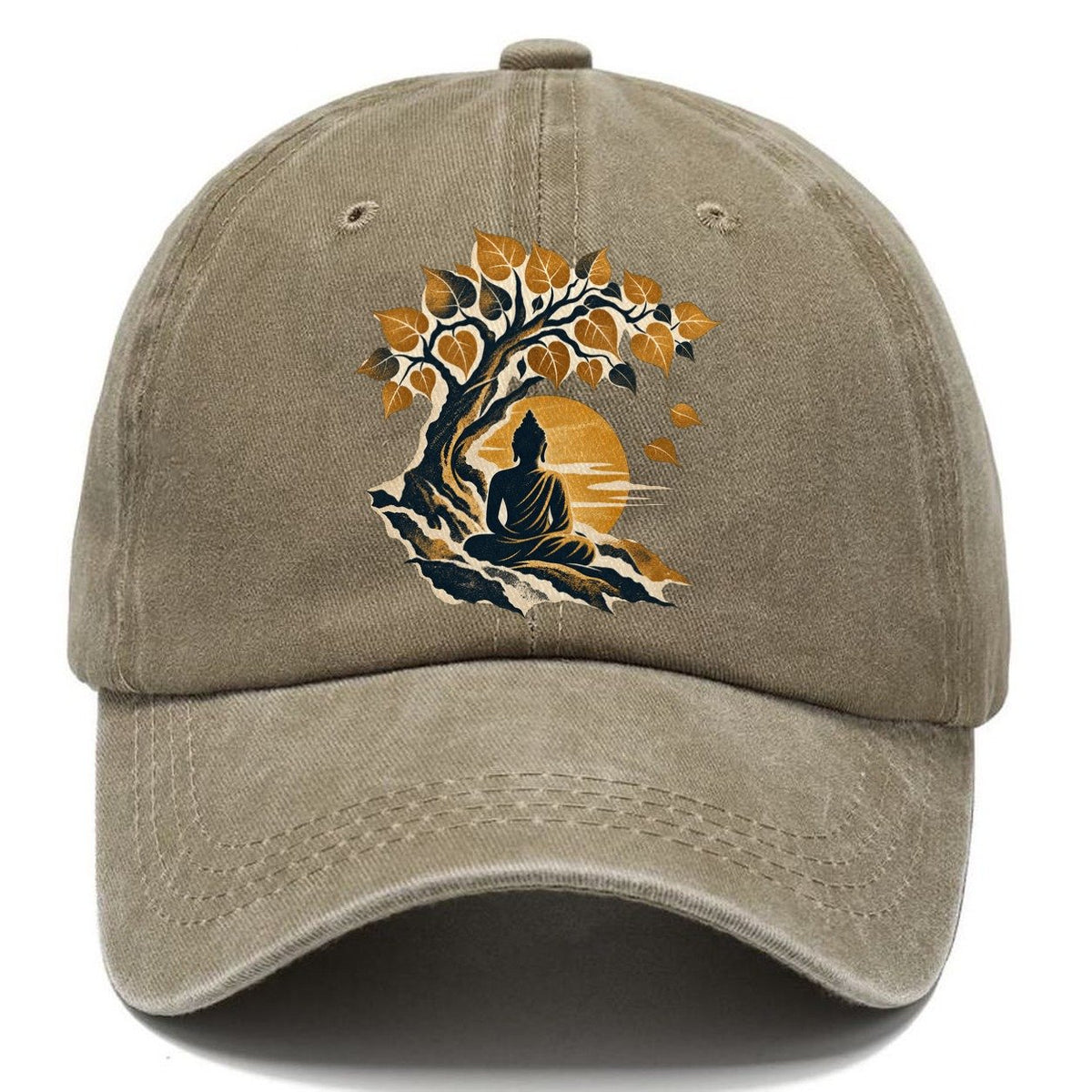 Buddha Under Bodhi Tree Classic Cap – Warm Sand