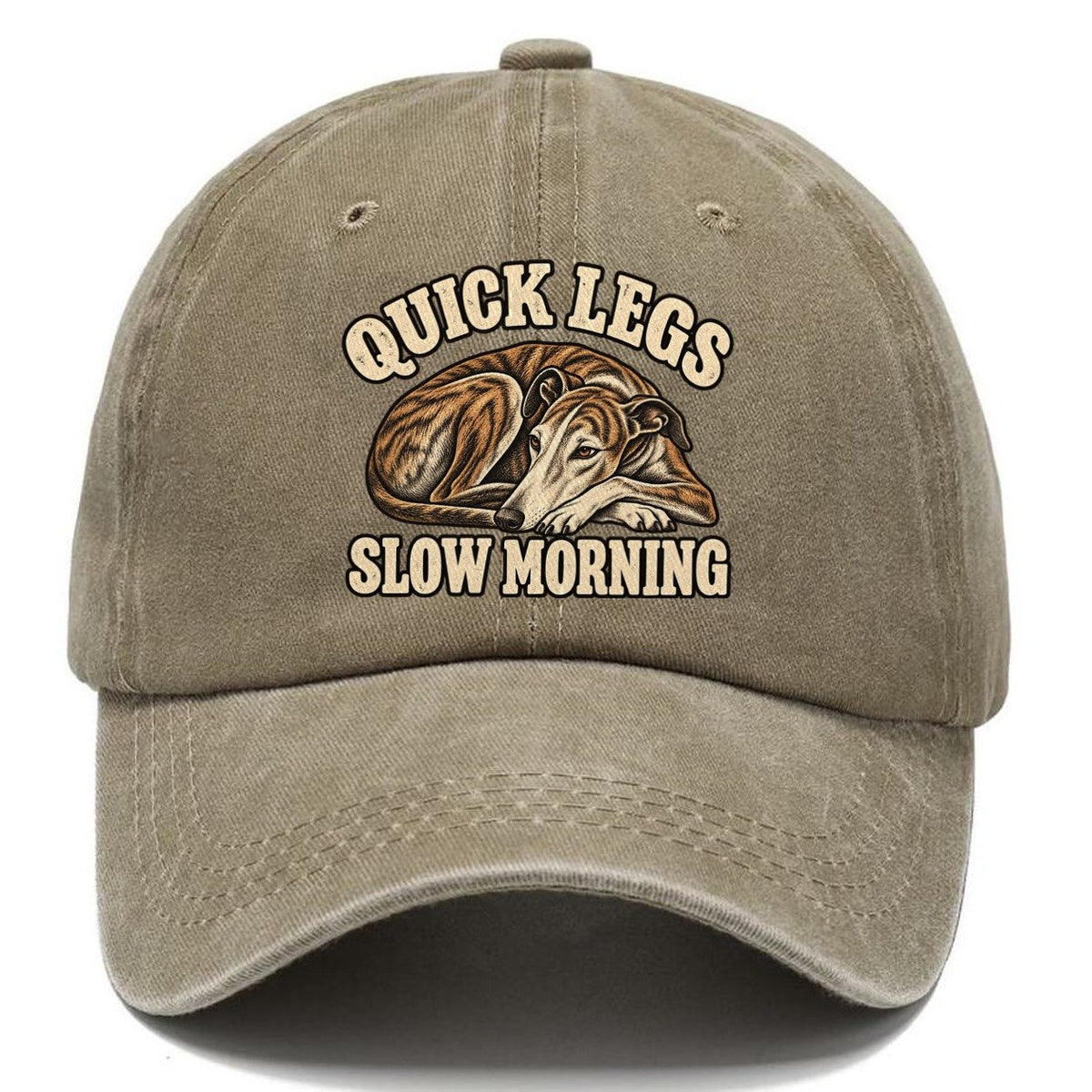 Greyhound Slow Morning Character Club Classic Cap – Warm Sand