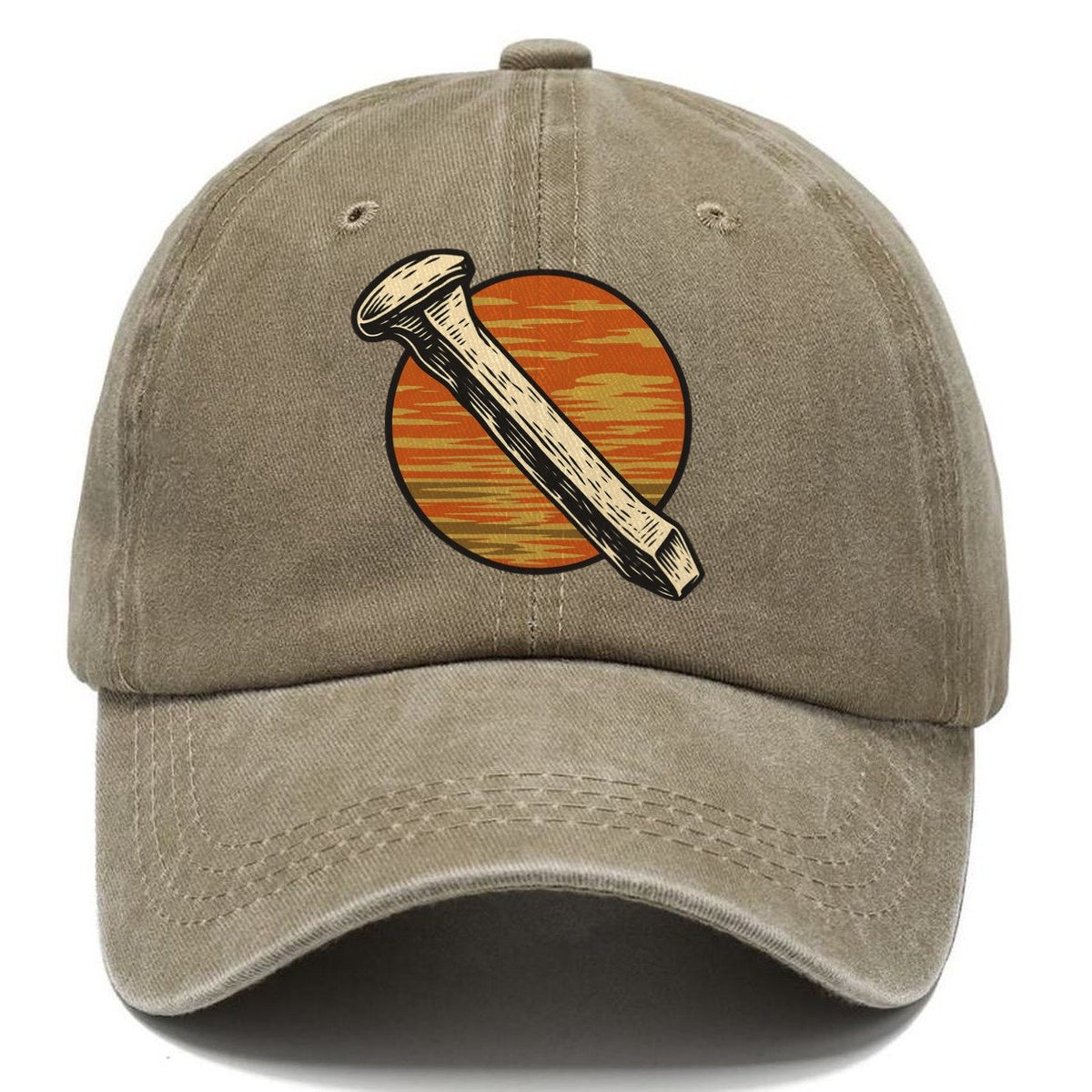 Sunset Rail Spike Sundown Familiars Classic Cap – Warm Sand